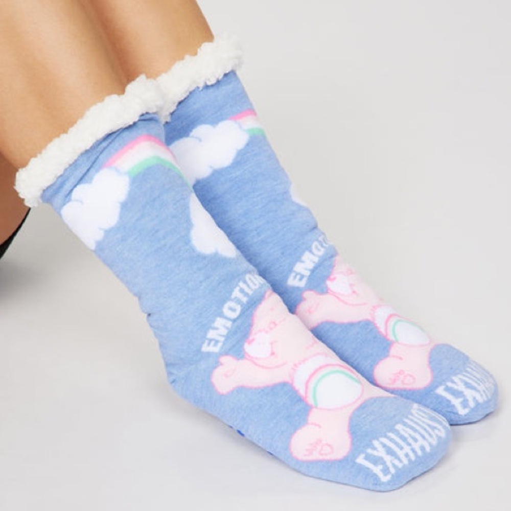 Care Bears Fuzzy Slipper Socks